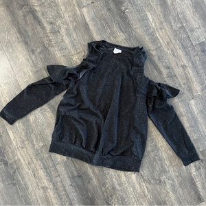 MATERNITY Cold Shoulder Sweatshirt